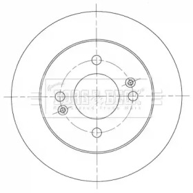 BORG & BECK bbd5443 -  Тормозной диск